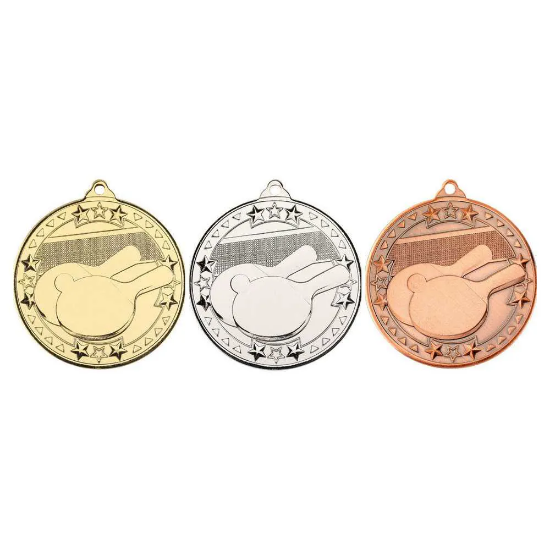 TABLE TENNIS TRI STAR MEDAL SILVER