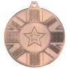 UNION FLAG MEDAL (1in CENTRE) BRONZE - 2in