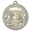 MULTI ATHLETICS TWO COLOUR MEDAL MATT SILVER/GOLD - 2in