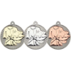 MARTIAL ARTS TWO COLOUR MEDAL MATT SILVER/SILVER