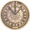 DARTS MEDALLION ANTIQUE GOLD - 2.75in