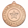 WREATH MEDAL (1in CENTRE) BRONZE - 2in