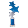Trinity Star Multisport Tube Trophy Blue & Silver 265mm