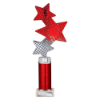 Trinity Star Multisport Tube Trophy Red & Silver 290mm