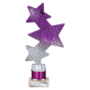 Trinity Star Multisport Tube Trophy Purple & Silver 215mm