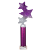 Trinity Star Multisport Tube Trophy Purple & Silver 365mm