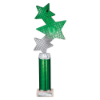 Trinity Star Multisport Tube Trophy Green & Silver 315mm