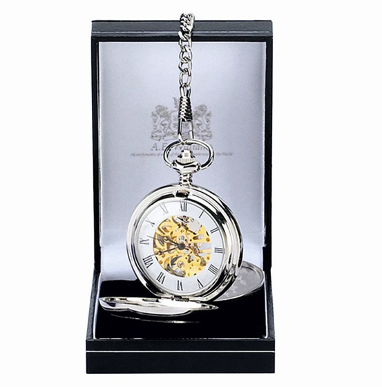 Ae William Pocket Watch (silver) (1.5 Inch (40mm) Diameter)
