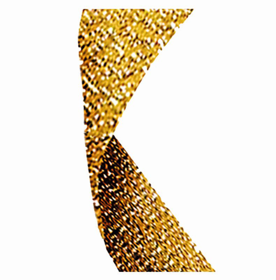 Glitter Ribbon Gold (gold Glitter) (7/8 x 32 Inch (22x810mm))