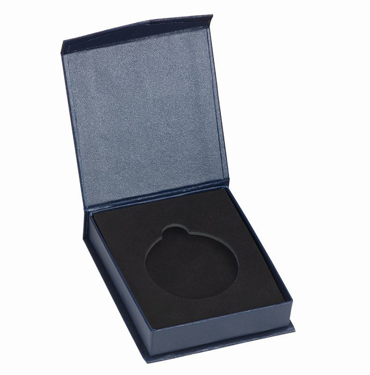 40/50MM RECESS 3in DELUXE BLACK MEDAL BOX 