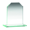 Jade Glass Chamfered Rectangle Plaque (6mm Thick) - 3.75in (95mm)