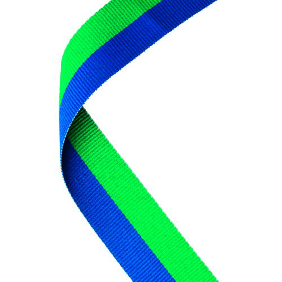 Medal Ribbon Green/blue - 30 X 0.875in (762 X 22mm)