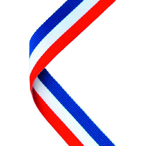 Medal Ribbon Red/white/blue - 30 X 0.875in (762 X 22mm)