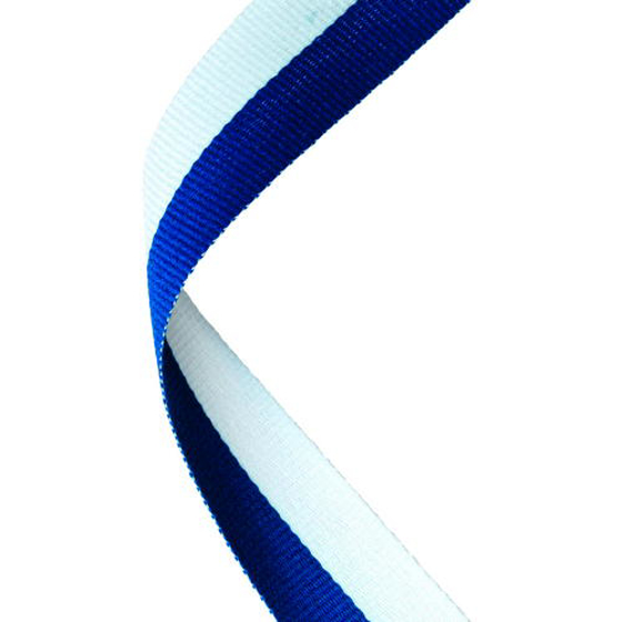 Medal Ribbon Royal Blue/white - 30 X 0.875in (762 X 22mm)
