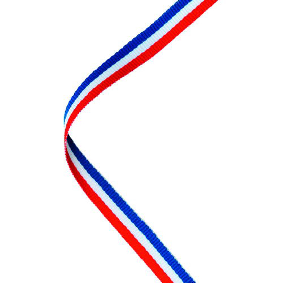 Narrow Medal Ribbon Red/white/blue - 30x0.4in (762 X 10mm)