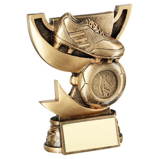 Brz/gold Cup Range For Football Trophy (1in Centre) - 5.75in (146mm)