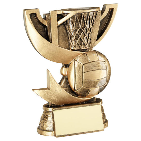 Brz/gold Cup Range For Netball Trophy - 5.75in (146mm)