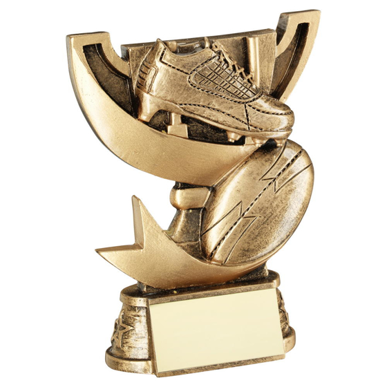 Brz/gold Cup Range For Rugby Trophy - 5.75in (146mm)