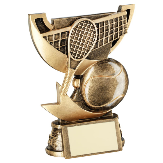 Brz/gold Cup Range For Tennis Trophy - 5.75in (146mm)