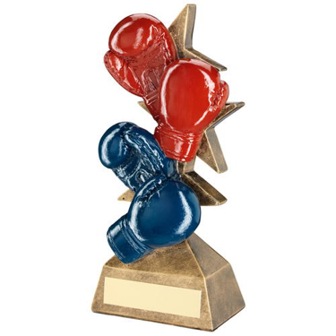 BRZ/GOLD/RED RESIN GENERIC 'HERO' AWARD WITH POOL/SNOOKER INSERT 7.25in 