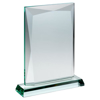 Jade Glass Chunky Rectangle Plaque (19mm Thick) - 9.75in (248mm)