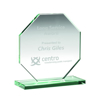 Jade Glass Octagon Plaque (10mm Thick) - 4.5in (114mm)