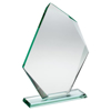 Jade Glass Offset Diamond Plaque (10mm Thick) - 11.25in (286mm)