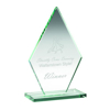 Jade Glass Tall Diamond Plaque (10mm Thick) - 9in (229mm)