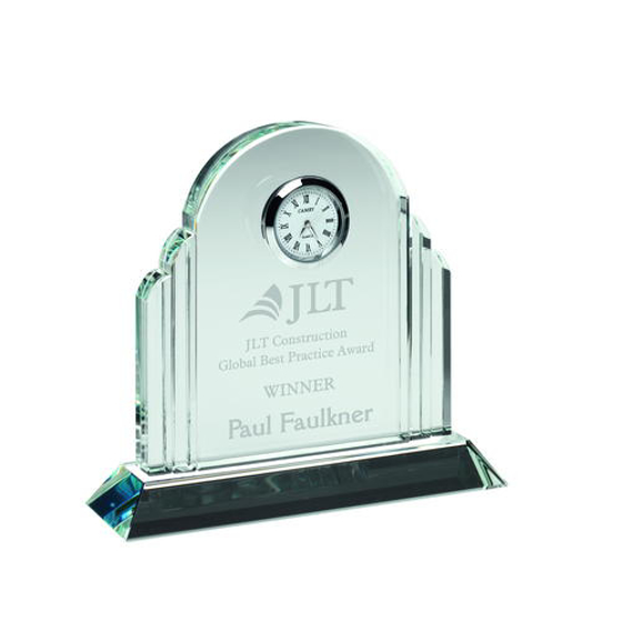 Clear Glass Arched Clock - 5.25in (133mm)