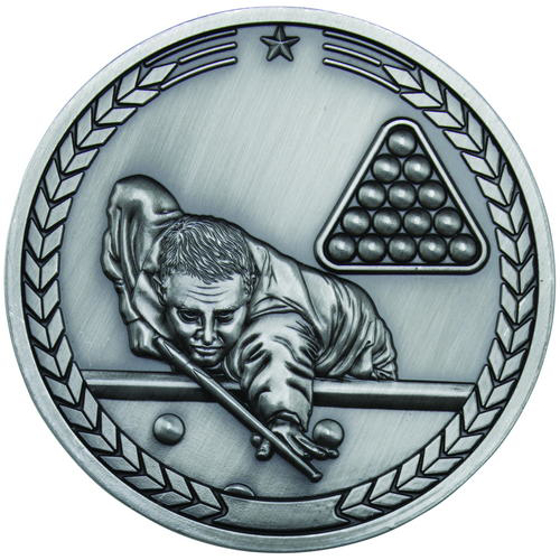 Pool/snooker Medallion - Antique Silver 2.75in (70mm)