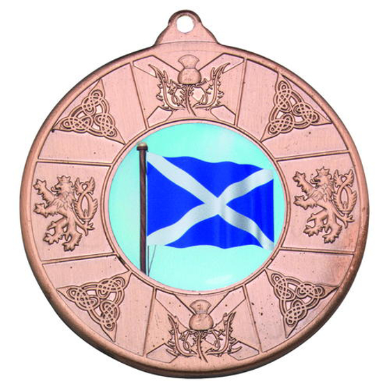 Scotland Medal (1in Centre) - Bronze 2in (50mm)