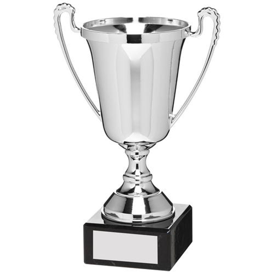 Silver Plastic Cup Trophy - 7in (178mm)