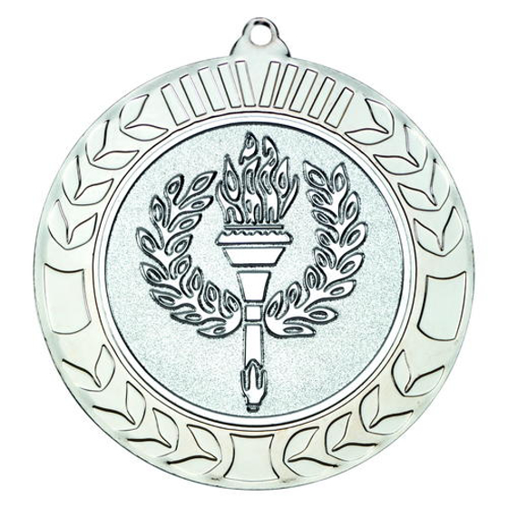 Wreath Medal (2in Centre) - Silver 2.75in (70mm)