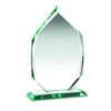 Jade Glass Diamond On Base (15mm Thick) -       6.5in (165mm)