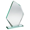 Jade Glass Offset Diamond Plaque (10mm Thick) - 9.5in (241mm)