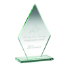 Jade Glass Tall Diamond Plaque (10mm Thick) - 10in (254mm)