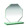 Jade Glass Octagon Plaque (10mm Thick) - 4.5in (114mm)