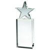 Clear Glass Block With Glass Star - 8in (203mm)