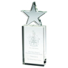 Clear Glass Block With Glass Star - 10in (254mm)