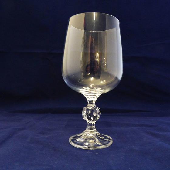 Plain Wine Glass with Stem Detail. 165mm