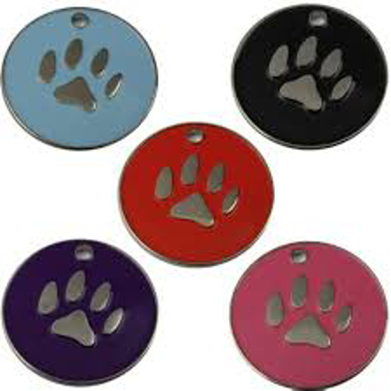 Paw Pet Tags 25mm