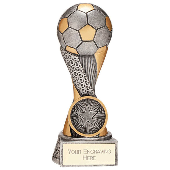 Revolution Football Resin Award Silver 125mm