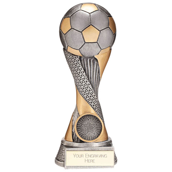 Revolution Football Resin Award Silver 175mm