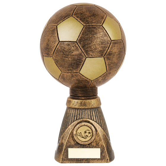 Planet Football Deluxe Rapid 2 Trophy Antique Bronze & Gold 255mm