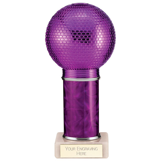 Disco Inferno Tube Trophy Purple 190mm