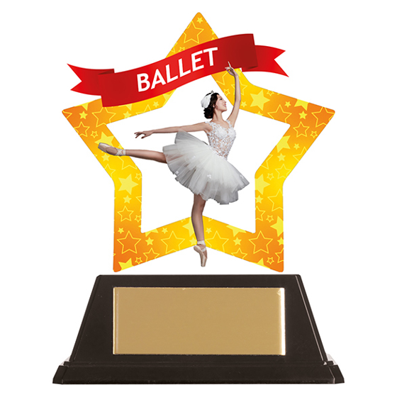 Mini-Star Ballet Acrylic Plaque 100mm