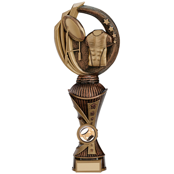 Renegade Rugby Heavyweight Award Antique Bronze & Gold 260mm