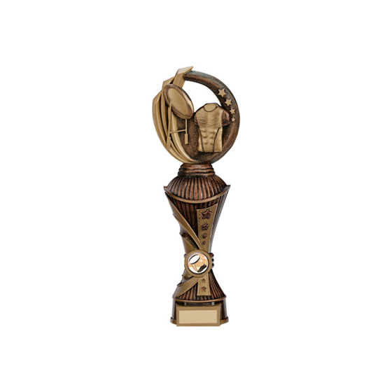 Renegade Rugby Heavyweight Award Antique Bronze & Gold 300mm