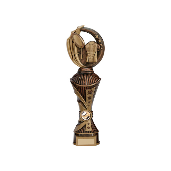 Renegade Rugby Heavyweight Award Antique Bronze & Gold 320mm
