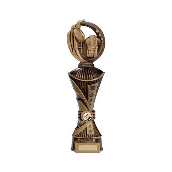Renegade Rugby Heavyweight Award Antique Bronze & Gold 350mm